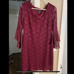 Burgundy Holiday Dress